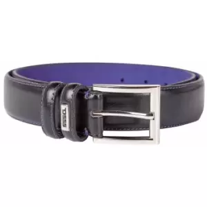 Duke Mens Rodger D555 Square Buckle Belt (38) (Black/Purple)