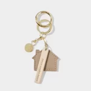 Soft Tan Chain Keyring 'Home Sweet Home' KLB3045