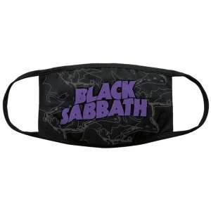 Black Sabbath - Distressed Face Mask - Black