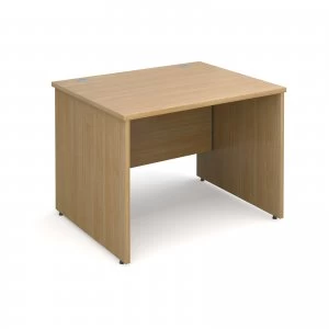 Maestro 25 PL Straight Desk 1000mm x 800mm - OAK Panel Leg Design