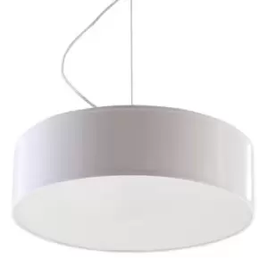 Arena 2 Light Round Ceiling Pendant White, E27