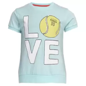 Original Penguin Original Penguin Tennis T-Shirt Junior Girls - Blue