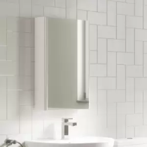 White Mirrored Wall Bathroom Cabinet 400 x 650mm - Ashford