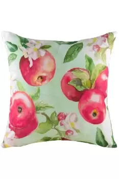 Fruit Apples Hand Painted Watercolour Printed Cushion