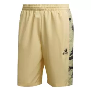 adidas Essentials BrandLove Woven Shorts Mens - Almost Yellow / Linen Green