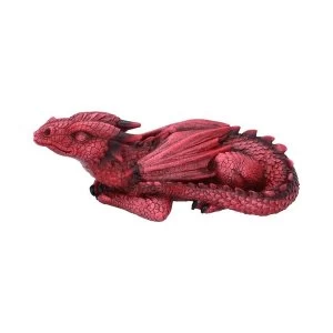 Ruby Dreaming Sleeping Red Dragon Figurine