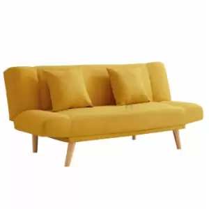 Hamilton Mustard Fabric Sofa bed