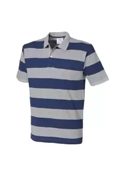 Striped Pique Polo Shirt