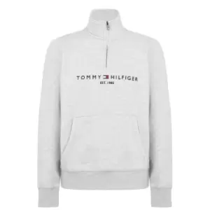 Tommy Hilfiger Logo Mockneck Sweatshirt - Grey