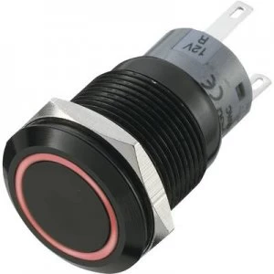 TRU COMPONENTS LAS1 AGQ 11EB Tamper proof pushbutton 250 V AC 5 A 1 x OffOn IP67 momentary