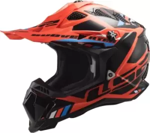 LS2 MX700 Subverter Evo Stomp Motocross Helmet, black-orange, Size L, black-orange, Size L