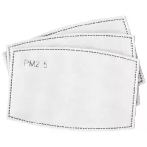 Trespass PM2.5 Face Mask Filters (Pack of 3) (One Size) (White)