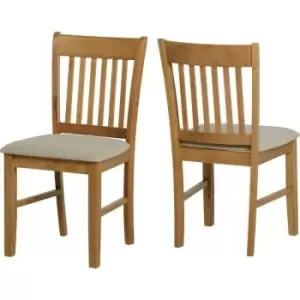 Oxford 2 Chairs Oak Mink Microsuede priced per pair