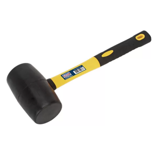 Genuine SEALEY RMB200 Rubber Mallet 2lb Fibreglass Shaft