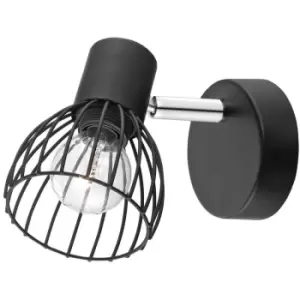 Fairfield Single Spotlight Matt Black Metal LED E14 - Merano