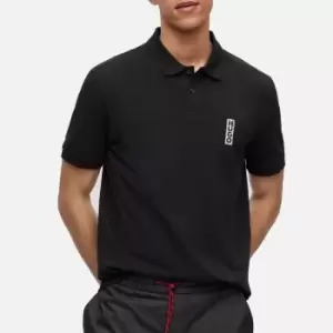 HUGO Mens Darakorum Polo Shirt - Black - L