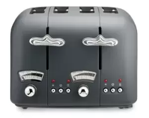 DeLonghi Argento Silva CT04.GY 4 Slice Toaster