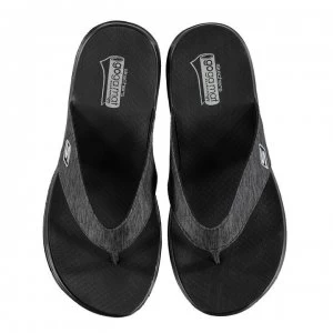 Skechers On The Go Flow Womens Flip Flops - Black