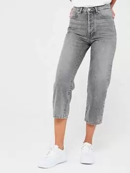 HUGO 933 Wide Leg Jean - Grey, Size 28, Inside Leg 32, Women