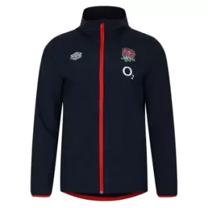 Umbro England Rugby Shower Jacket 2023 2024 Adults - Blue