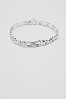 Sterling Silver 925 Infinity Kiss Bracelet