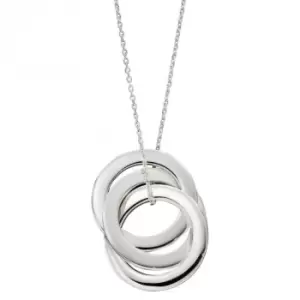 Triple Interlinked Circles Necklace N4454