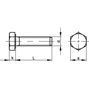 M14X1.50X60 Hex Head Set Screw MF (GR-8.8)