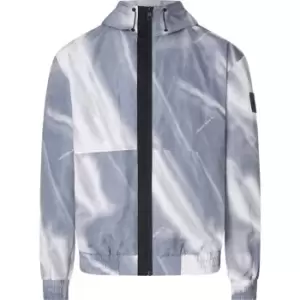 Calvin Klein Jeans Motion Blur Aop Windbreaker - Grey