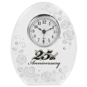 Mirror Anniversary Clock 25th