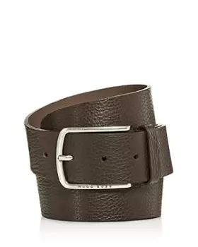 Hugo Boss Mens Sander Pebbled Leather Belt