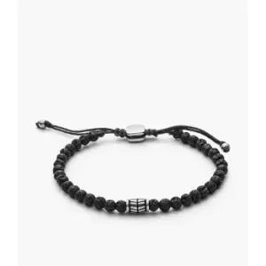 Fossil Mens Semi-Precious Bracelet - Black