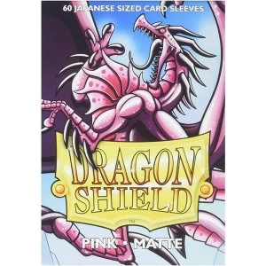 Dragon Shield Matte Pink Japanese Size Card Sleeves - 60 Sleeves