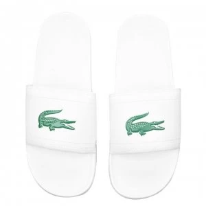 Lacoste Fraiser Sliders - White/Green