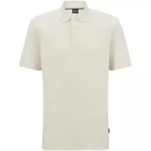 Boss Piket Polo Shirt - White