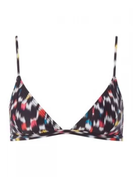 French Connection Halki triangle bikini top Black