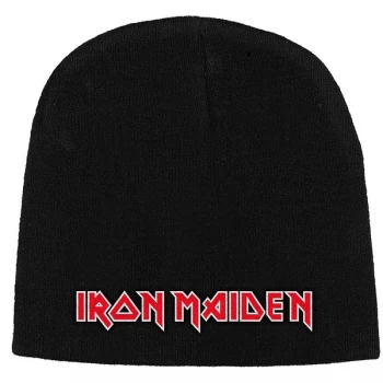 Iron Maiden - Logo Unisex Beanie Hat - Black