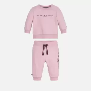 Tommy Hilfiger Babys' Essential Crewneck Set - Pink Shade - 6 Months