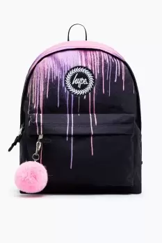 HYPE UNISEX Pink DRIPS CREST BACKPACK