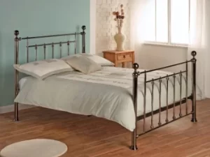 Limelight Libra 5ft King Size Black Chrome Metal Bed Frame