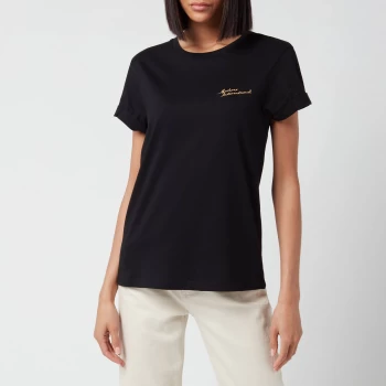 Barbour International Womens Chequer T-Shirt - Black - UK 8