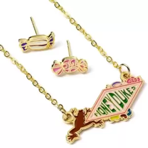 Harry Potter Honeydukes Logo Necklace and Earring Set