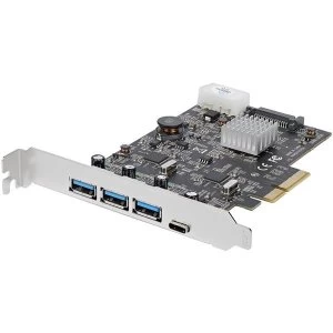 Startech 4 Port USB3.1 PCIe Card 3x USBA 1x USBC