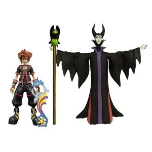 Maleficent & Sora (Kingdom Hearts 3) Diamond Select Action Figure Set