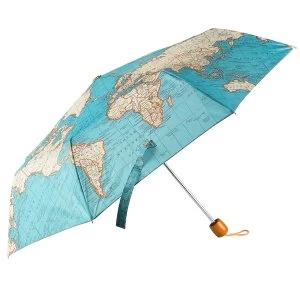 Sass & Belle Vintage Map Folding Umbrella