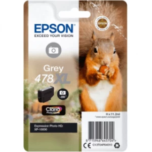 Epson Squirrel 478XL Grey Ink Cartridge