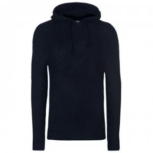 Firetrap Blackseal Cable Knit Hoodie - Navy