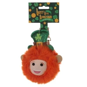 Lucky Leprechaun Pom Pom Keyring