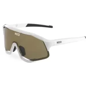 KOO Demos - White Frame, Brown Lenses