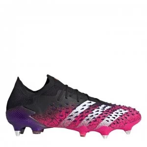 adidas Predator Freak .1 Low SG Football Boots - Black/ShockPink