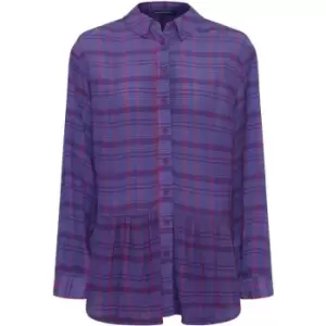 French Connection Gwen Fine Crinkle Rayon Shirt - Purple